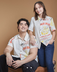 Swan Orange Yellow Polo Shirt by And Again Clothing
