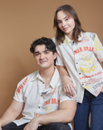 Swan Orange Yellow Polo Shirt by And Again Clothing