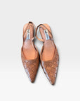 Classic Woven Slingback Heels - Leather or Suese by Tish Shoes