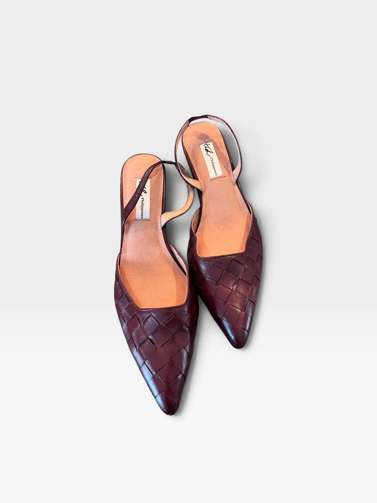 Classic Woven Slingback Heels - Leather or Suese by Tish Shoes