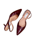Classic Woven Slingback Heels - Leather or Suese by Tish Shoes