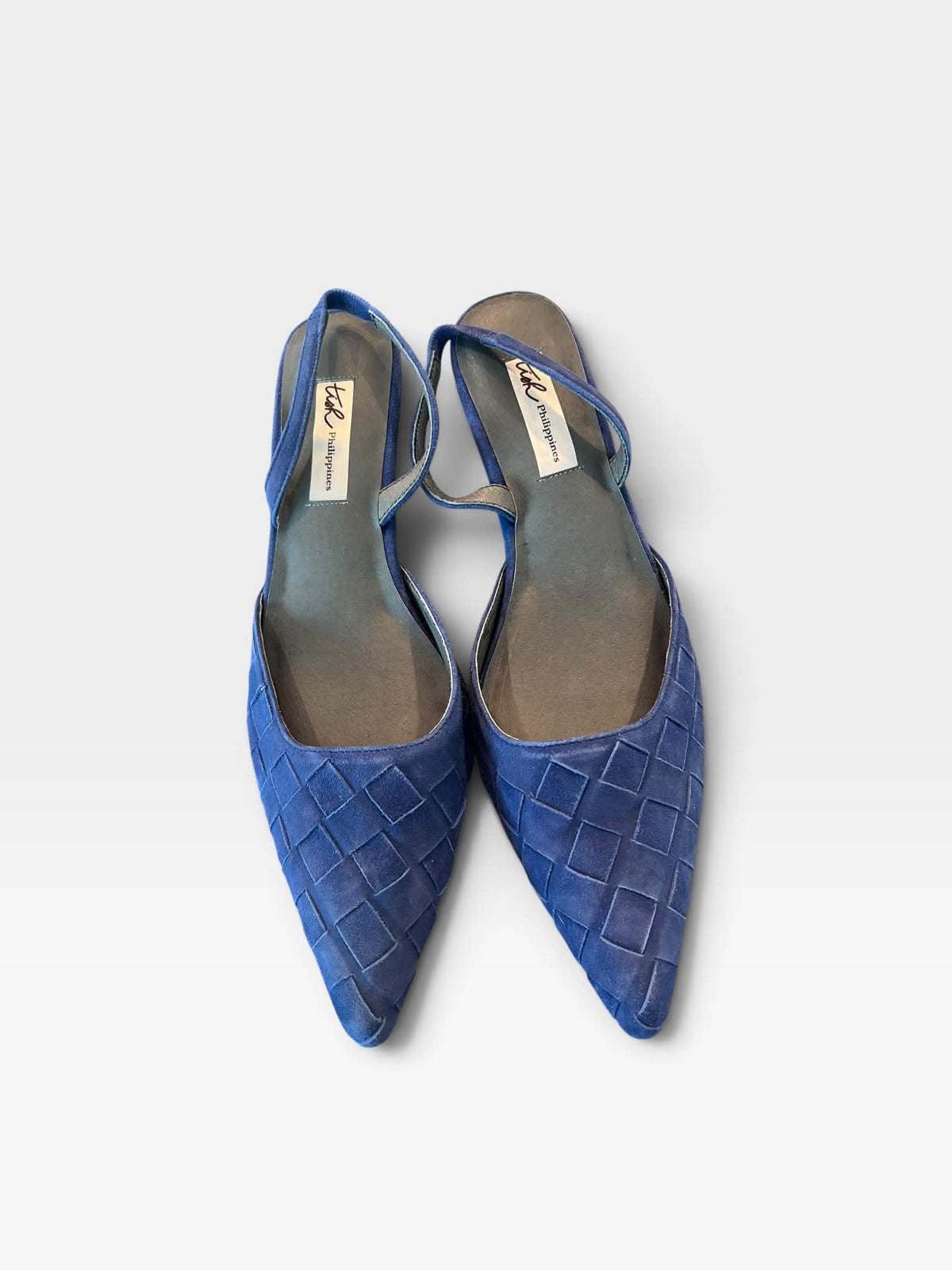 Classic Woven Slingback Heels - Leather or Suese by Tish Shoes