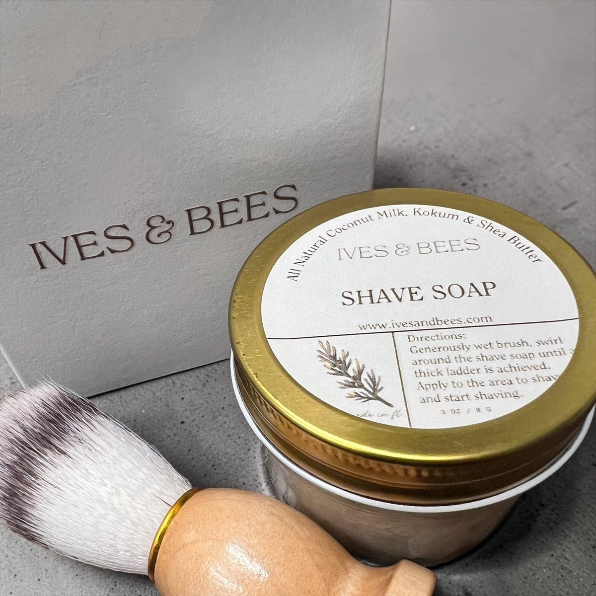 Shave Soap &amp; Brush Set