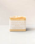 Buko soap in a brown paper wrap with 'Ives & Bees' branding on a light background