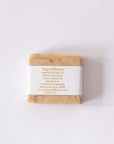 Cocoa, Oats & Honey Goat Milk Soap with a label on a white background