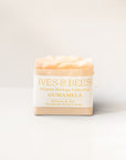 Gumamela Soap - Hibiscus & Aloe with 'Ives & Bees' branding on a light background