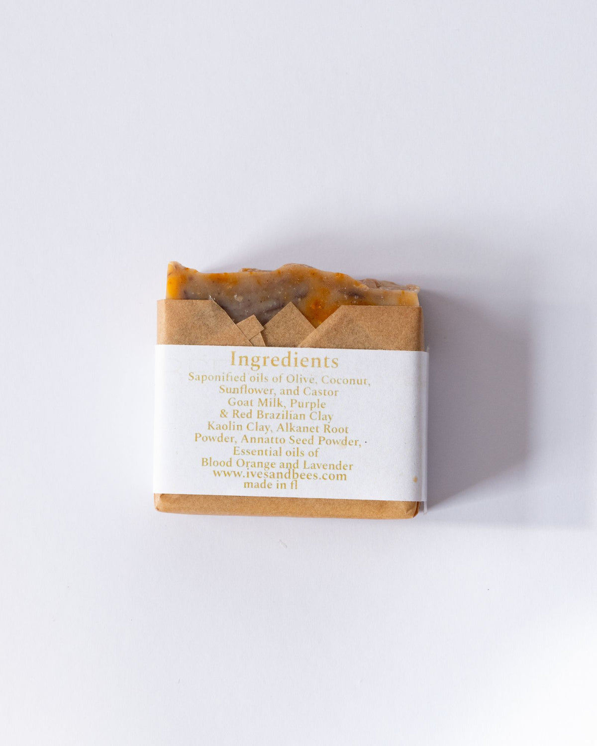 Handmade Orange Lavender Goat Milk Soap Ingredient