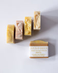 Handmade Pinya Soap with 'Ives & Bees' packaging on a light background