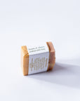 Handmade Sampaguita Soap with a label on a white background