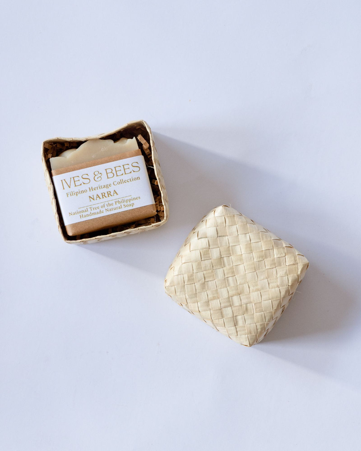 Soap & Pouch Gift Set in a Handwoven Box View